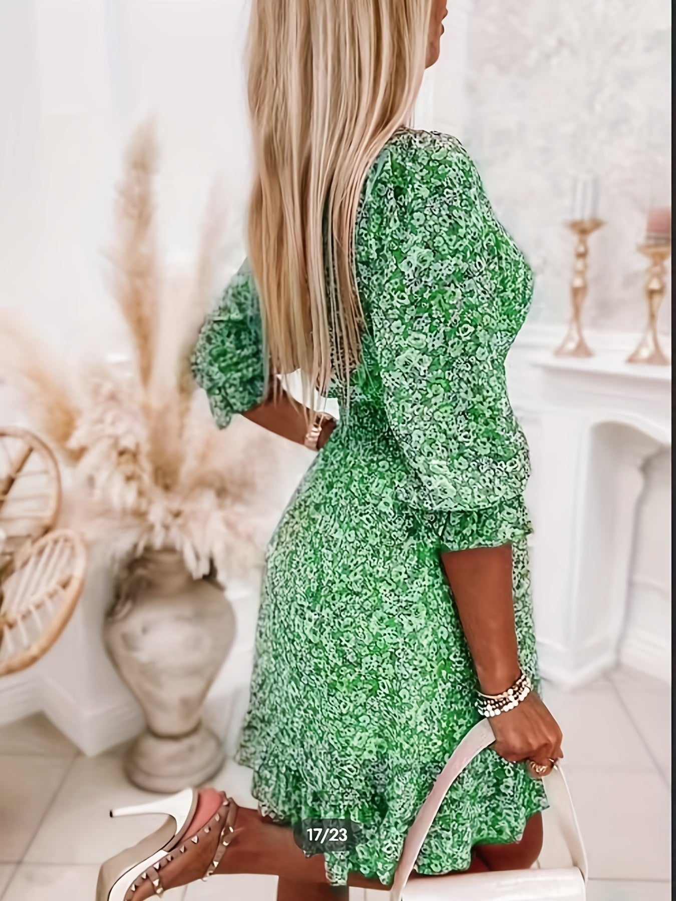 Sylou™ | Robe Bleu Jardin