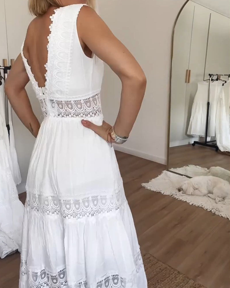 Sylou™ | Robe Blanche Élégance