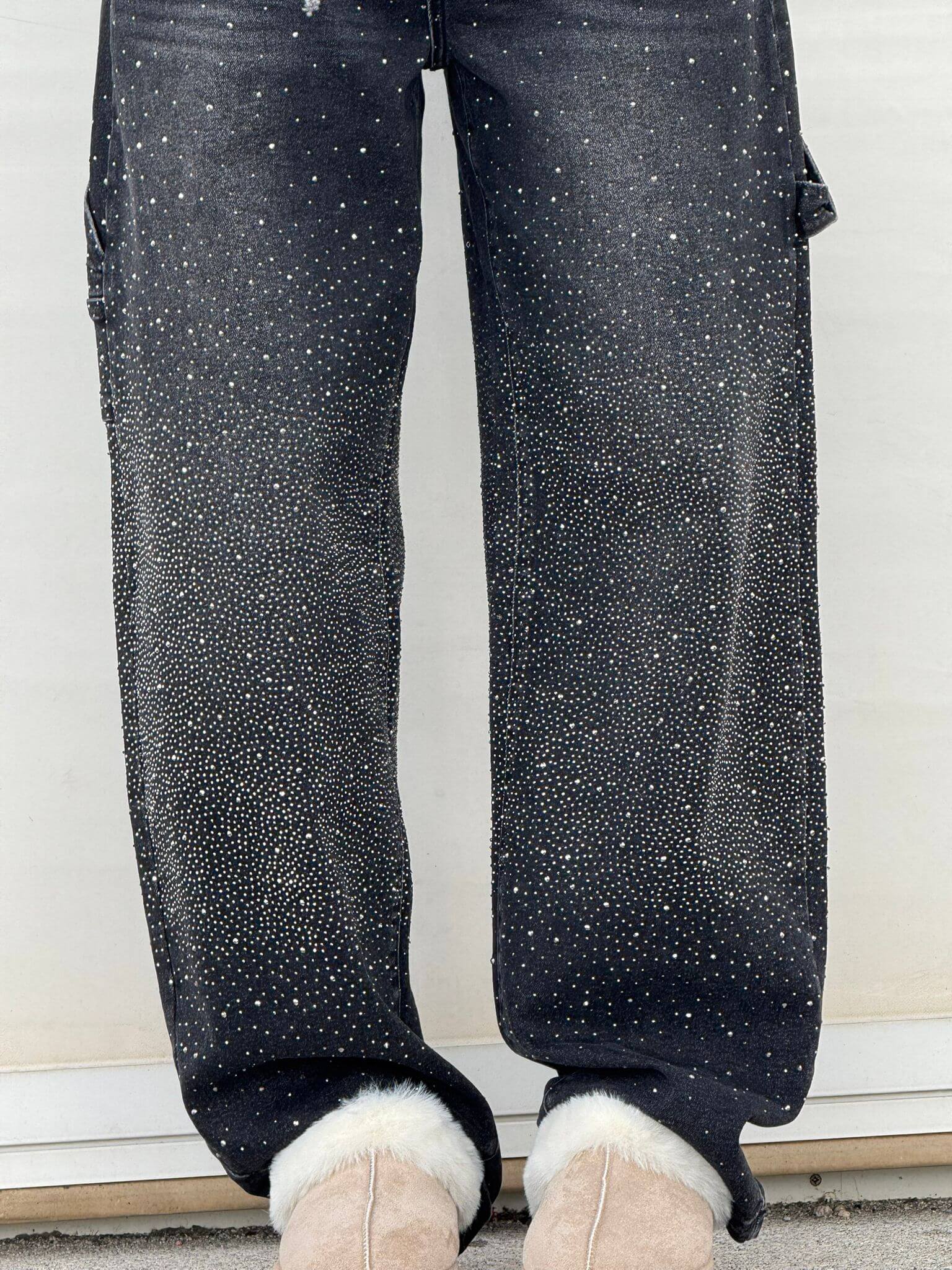 Sophie | Pantalon large à paillettes