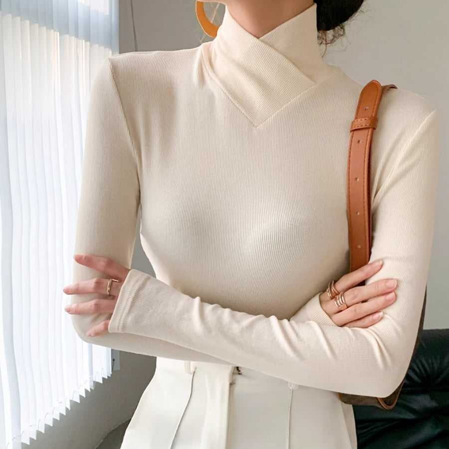 Sylou™ | Le Pull Col Montant Élégant