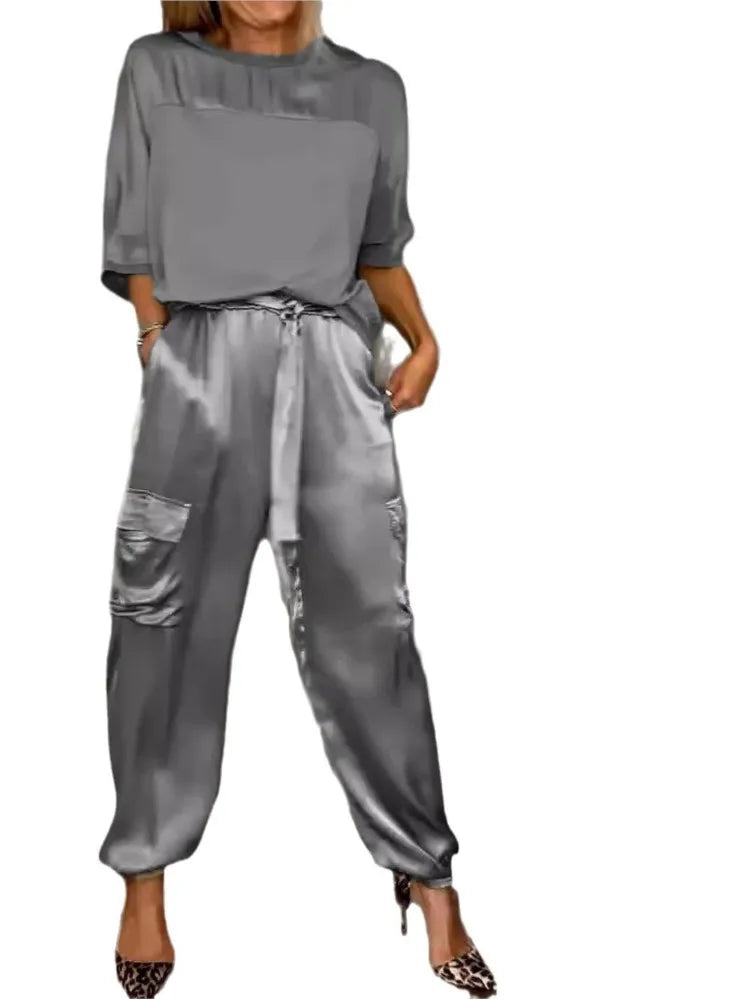 Sylou™ | Ensemble Satin Élégant