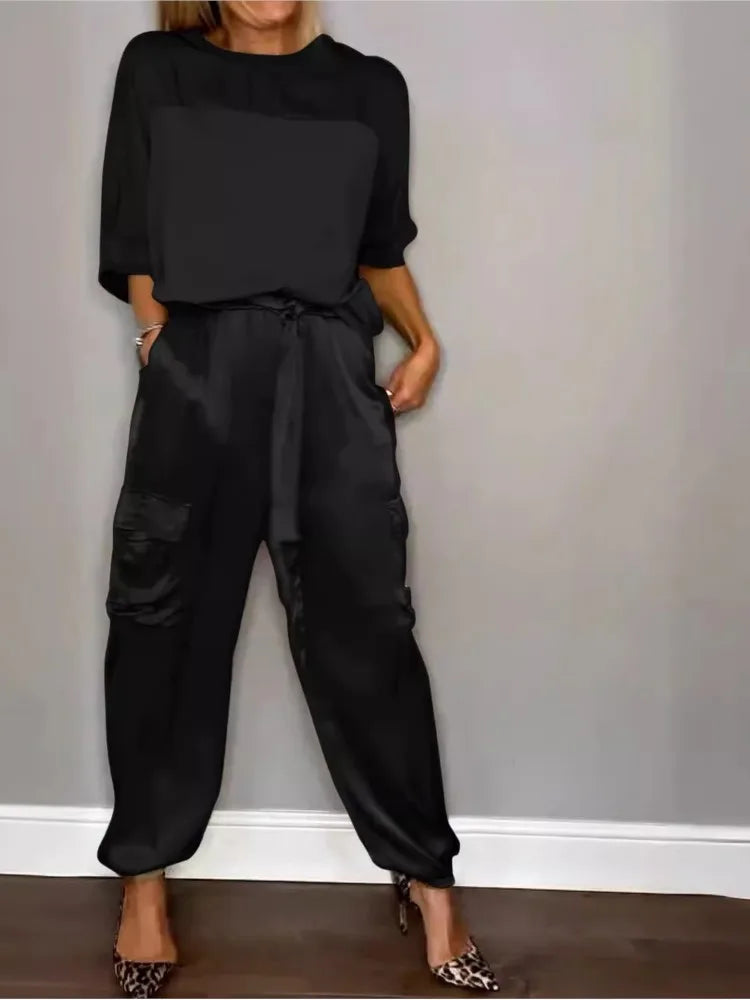 Sylou™ | Ensemble Satin Élégant